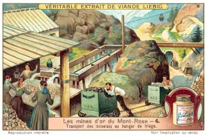 Transporting ore to the sorting shed (chromolitho) Transporting ore to the sorting shed (chromolitho)