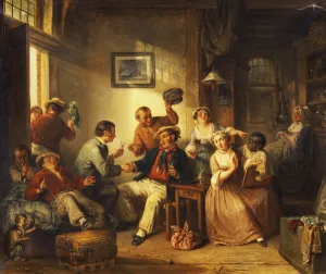 Travellers Resting in a Tavern, 1852 (oil on canvas) Travellers Resting in a Tavern, 1852 (oil on canvas)