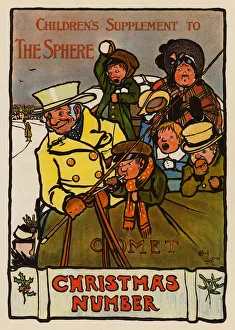 Chauffeuress Gallery: Travelling by carriage in the snow (colour litho)