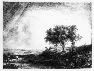 The Three Trees, engraved by James Bretherton (etching) The Three Trees, engraved by James Bretherton (etching)