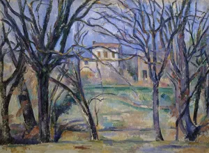 Trees and houses, 1885-86 (oil on canvas) (see also 287556) Trees and houses, 1885-86 (oil on canvas) (see also 287556)