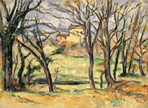 Trees and Houses Near the Jas de Bouffan, 1885-86 (oil on canvas)