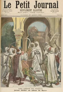 The Tribal Chiefs Swearing Fidelity to the Sultan of Morocco, from Le Petit Journal' The Tribal Chiefs Swearing Fidelity to the Sultan of Morocco, from Le Petit Journal'