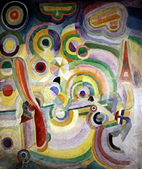 20 20e 20eme Xx Xxe Xxeme Siecle Gallery: Tribute to Bleriot by Robert Delaunay (1885-1941)