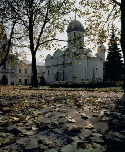 The Trinity St. Sergius Cathedral, established c.1340 by St. Sergius of Radonesh (photo) The Trinity St. Sergius Cathedral, established c.1340 by St. Sergius of Radonesh (photo)