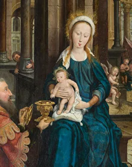 Triptych of the Adoration of the Child Jesus, 1528 (oil on wood) Triptych of the Adoration of the Child Jesus, 1528 (oil on wood)