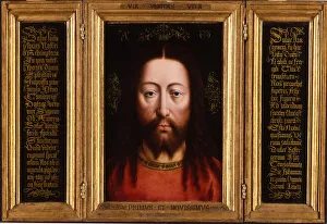 Triptych: Christ as Salvator Mundi (oil on panel) Triptych: Christ as Salvator Mundi (oil on panel)