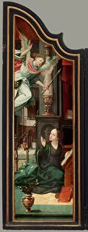 Flemish Artist Gallery: Triptych. Maarten de Vos. 16th century. Oil on wood. Altarpiece opened left wing