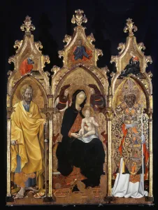 Triptych of Saint Nicholas (San Niccolo) - tempera on panel, 15th century Triptych of Saint Nicholas (San Niccolo) - tempera on panel, 15th century