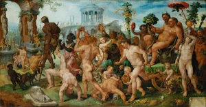 The triumph of Bacchus, 1536-7 (oil on panel) The triumph of Bacchus, 1536-7 (oil on panel)