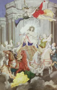 Triumph of King Louis XIV (1638-1715) of France driving the Chariot of the Sun preceded Triumph of King Louis XIV (1638-1715) of France driving the Chariot of the Sun preceded