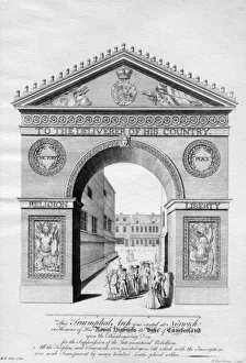 Triumphal Arch erected in Norwich in honour of the Duke of Cumberland Triumphal Arch erected in Norwich in honour of the Duke of Cumberland
