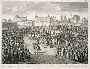 Triumphant entry of the French into Warsaw in 1806 under the command of Grand Duke Berg Triumphant entry of the French into Warsaw in 1806 under the command of Grand Duke Berg