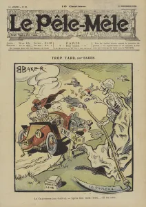 Trop tard. Illustration for Le Pele-Mele, 1905 (colour litho) Trop tard. Illustration for Le Pele-Mele, 1905 (colour litho)