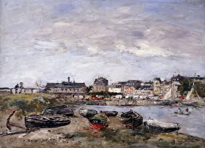 Trouville: View toward Deauville on Market Day; Trouville: Vue prise de Deauville Trouville: View toward Deauville on Market Day; Trouville: Vue prise de Deauville
