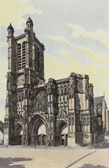 Troyes, Cathedrale, Facade O (colour photo)
