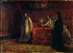 Tsar Boris Godunov (1551-1605) and Tsarina Martha, 1874 (oil on canvas) Tsar Boris Godunov (1551-1605) and Tsarina Martha, 1874 (oil on canvas)