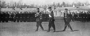 Photographer German Gallery: The Tsar and Grand Duke Michaelovitch walking on the parade ground in St.Petersburg