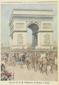 Tsar Nicolas II (1894-1917) in Paris, from Le Petit Journal, 11 October 1896 Tsar Nicolas II (1894-1917) in Paris, from Le Petit Journal, 11 October 1896