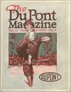 Turkey hunter, front cover of the DuPont Magazine, November 1920 (colour litho) Turkey hunter, front cover of the DuPont Magazine, November 1920 (colour litho)