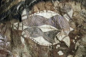 Turtle, rock painting, Arnhem Land, Northern Territory, Australia, Aboriginal culture Turtle, rock painting, Arnhem Land, Northern Territory, Australia, Aboriginal culture