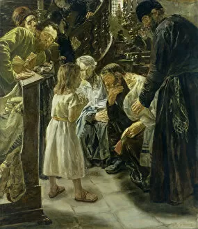Synagogue Gallery: The Twelve-Year-Old Jesus in the Temple, 1879 (oil on canvas)