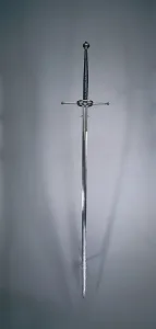 Two-Handed Sword, Toledo, 1550-1600 (steel, wood & leather grip) Two-Handed Sword, Toledo, 1550-1600 (steel, wood & leather grip)