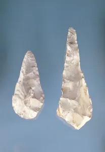 Two-sided blades, Lower Acheulean Period (flint) Two-sided blades, Lower Acheulean Period (flint)