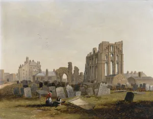 Tynemouth Priory from the East, 1845 (oil on millboard) Tynemouth Priory from the East, 1845 (oil on millboard)
