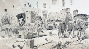Types of Carriages used during the 19th Century, 1886 (colour litho) Types of Carriages used during the 19th Century, 1886 (colour litho)
