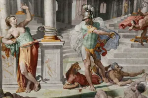 Ulysses and Circe, detail from the Room of Polyphemus, 1550-1551 (fresco) Ulysses and Circe, detail from the Room of Polyphemus, 1550-1551 (fresco)