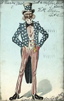 Uncle Sam (colour litho)