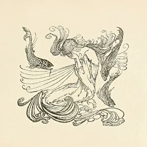 Undine rising from the fountain weeping from Undine, 1909 Undine rising from the fountain weeping from Undine, 1909