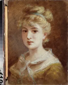 Une femme parisienne (A Parisian Woman) - Peinture de Fyodor Petrovich Tchumakov (Tchoumakov) (1823-1911) Une femme parisienne (A Parisian Woman) - Peinture de Fyodor Petrovich Tchumakov (Tchoumakov) (1823-1911)
