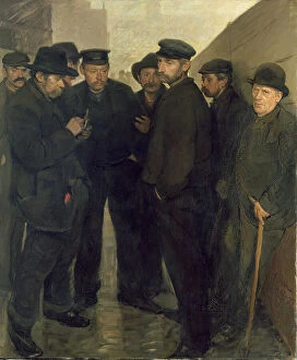 Images Dated 21st November 2007: The Unemployed, c. 1908-9 (oil on canvas)