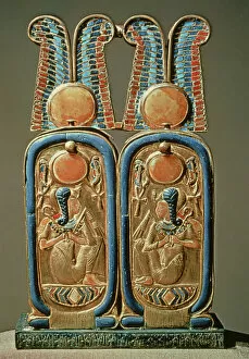 Images Dated 1st September 2006: Unguent box in the form of a double royal cartouche, from the tomb of Tutankhamun (c