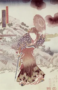 Unidentified actor as Kosanro Ichojosei by Shunko Hokuei (d.1837), pub. c.1830 Unidentified actor as Kosanro Ichojosei by Shunko Hokuei (d.1837), pub. c.1830