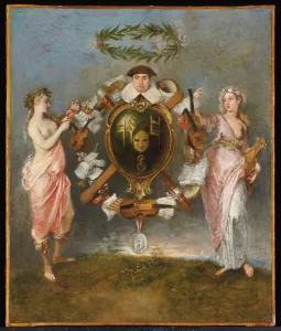 The Union of Comedy and Music (oil on canvas) The Union of Comedy and Music (oil on canvas)