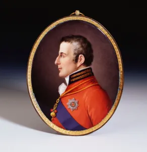 An unrecorded Sevres dated oval portrait plaque of the Duke of Wellington (1769-1852) An unrecorded Sevres dated oval portrait plaque of the Duke of Wellington (1769-1852)