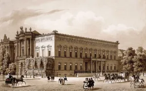 Unter den Linden, Berlin. the Palace of Prince Wilhelm, built by Karl Langhans in 1834-36 Unter den Linden, Berlin. the Palace of Prince Wilhelm, built by Karl Langhans in 1834-36
