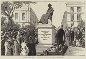 Unveiling the Statue of Thomas Carlyle on the Chelsea Embankment (engraving) Unveiling the Statue of Thomas Carlyle on the Chelsea Embankment (engraving)