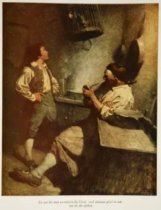To me he was unweariedly kind, and always glad to see me in the galley To me he was unweariedly kind, and always glad to see me in the galley