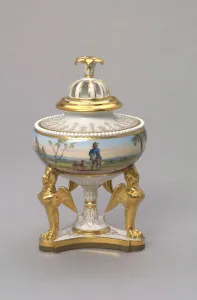 Urn, designed and made by Flight, Barr and Barr, c.1815 (artificial porcelain) Urn, designed and made by Flight, Barr and Barr, c.1815 (artificial porcelain)