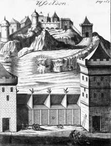 Usseldon, illustration to Julius Caesars commentaries of his wars in Gaul Usseldon, illustration to Julius Caesars commentaries of his wars in Gaul