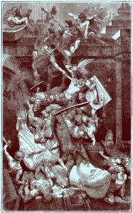 The Vandals in Rome, illustration from The Illustrated History of the World The Vandals in Rome, illustration from The Illustrated History of the World