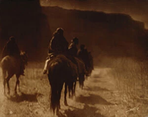Corsica Gallery: The Vanishing Race, Navaho, 1904 (toned platinum print on heavy paper)