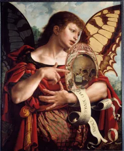 Vanite. Painting by Jan Sanders Van Hemessen (1500-1560), 1535-1540. Oil on wood. Dim: 0 Vanite. Painting by Jan Sanders Van Hemessen (1500-1560), 1535-1540. Oil on wood. Dim: 0