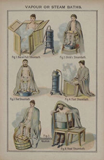 Vapour or steam baths (colour litho)