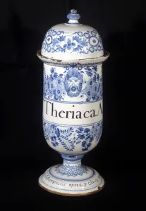 Vase a pharmacy of the 17th, 18th century. Musee Arbaud Vase a pharmacy of the 17th, 18th century. Musee Arbaud
