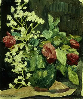 French Art Collection: Vase de Roses, 1931 (oil on canvas)